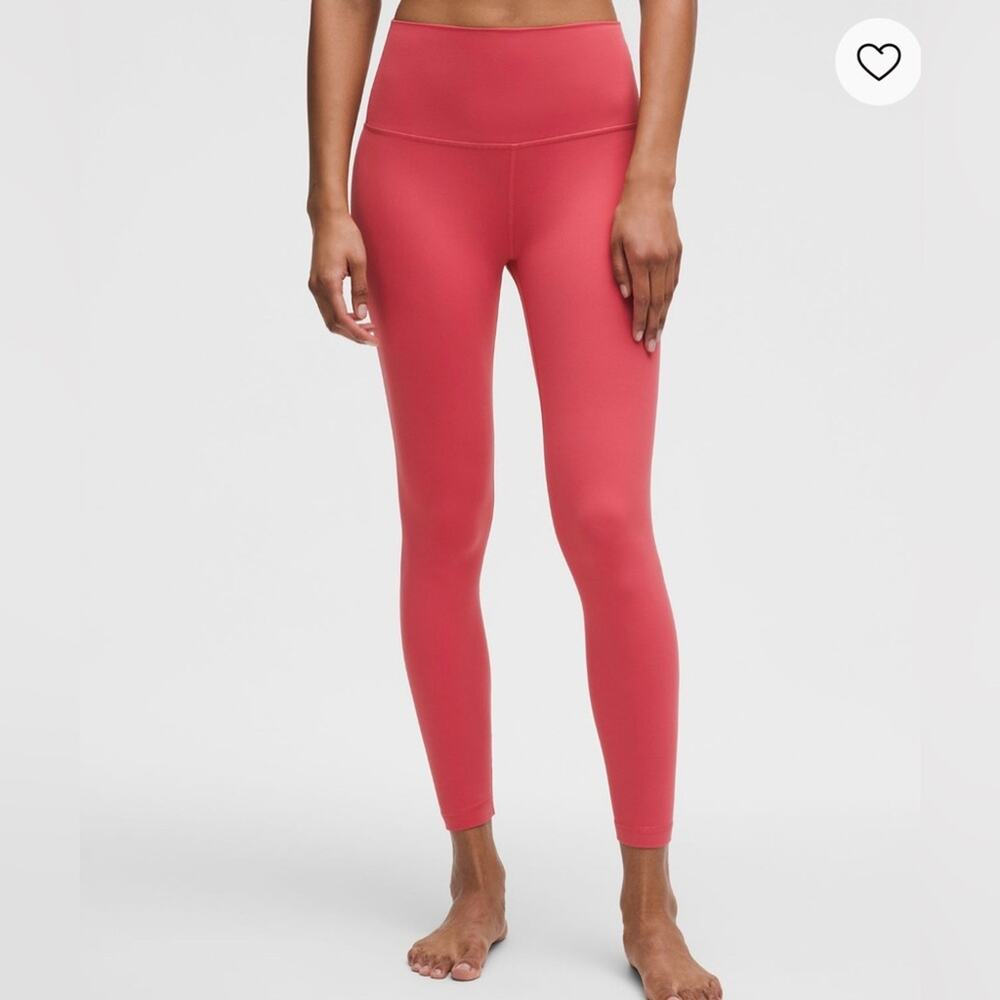 Lululemon size 6 leggings 21” Glazed pink